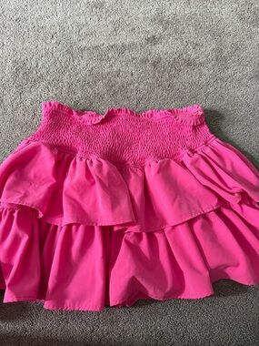 Hot Pink Tiered Ruffle Women’s Skirt
